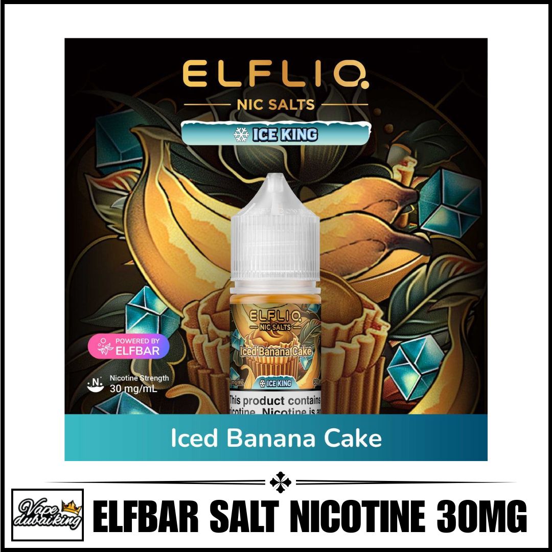 Elfliq-Saltnic-E-liquid-By-Elfbar-Iced-Banana-Cake