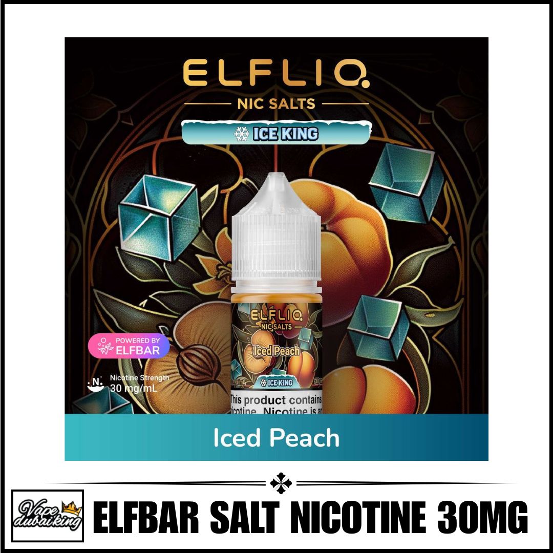 Elfliq-Saltnic-E-liquid-By-Elfbar-Iced-Peach