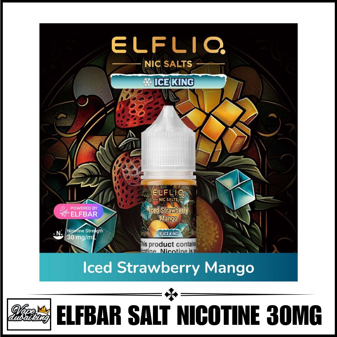 Elfliq-Saltnic-E-liquid-By-Elfbar-Iced-Strawberry-Mango
